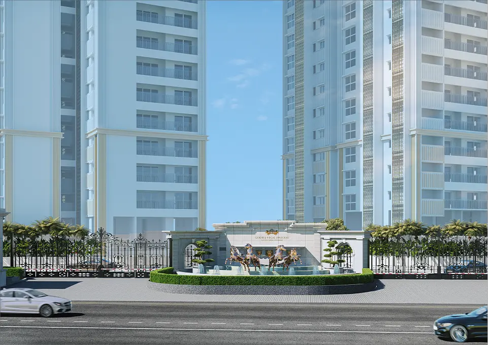 Godrej Hoskote driveway