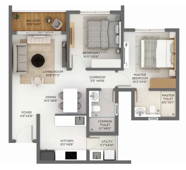 Godrej Hoskote Floor Plan