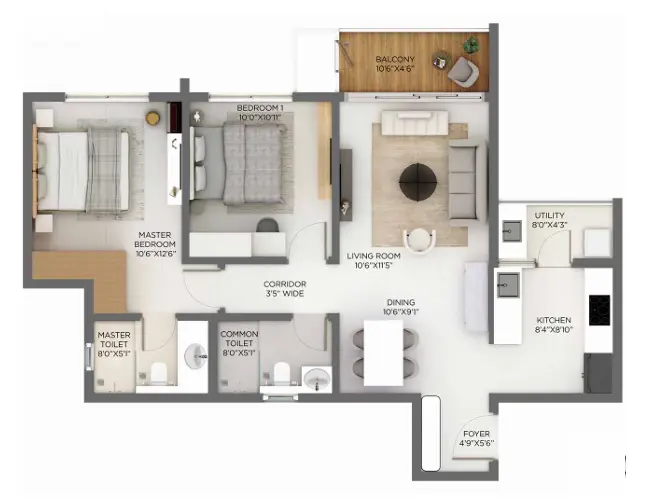 Godrej Hoskote Floor Plan