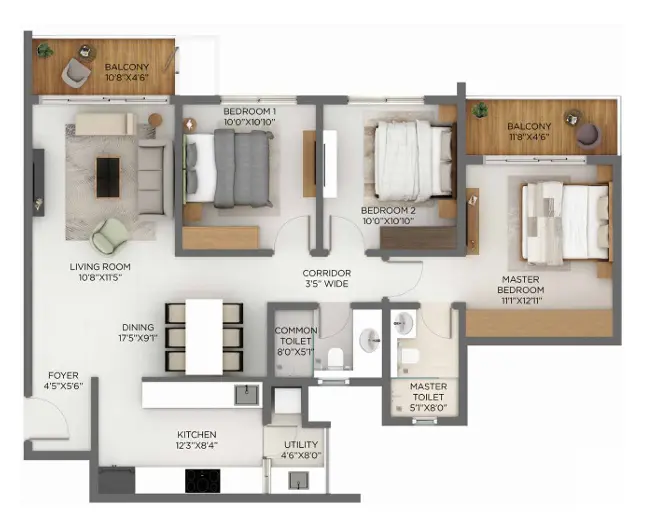 Godrej Hoskote Floor Plan
