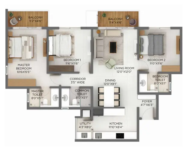 Godrej Hoskote Floor Plan